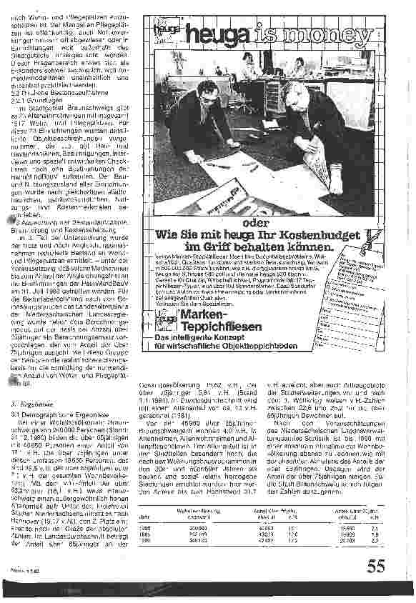Vorschauseite 2: Heimplatzanalyse für Braunschweig Auswirkung der HeimMindBau V auf den Bestand an Wohnplätzen