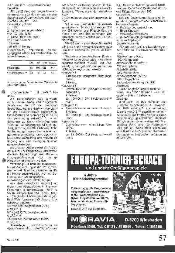 Vorschauseite 4: Heimplatzanalyse für Braunschweig Auswirkung der HeimMindBau V auf den Bestand an Wohnplätzen