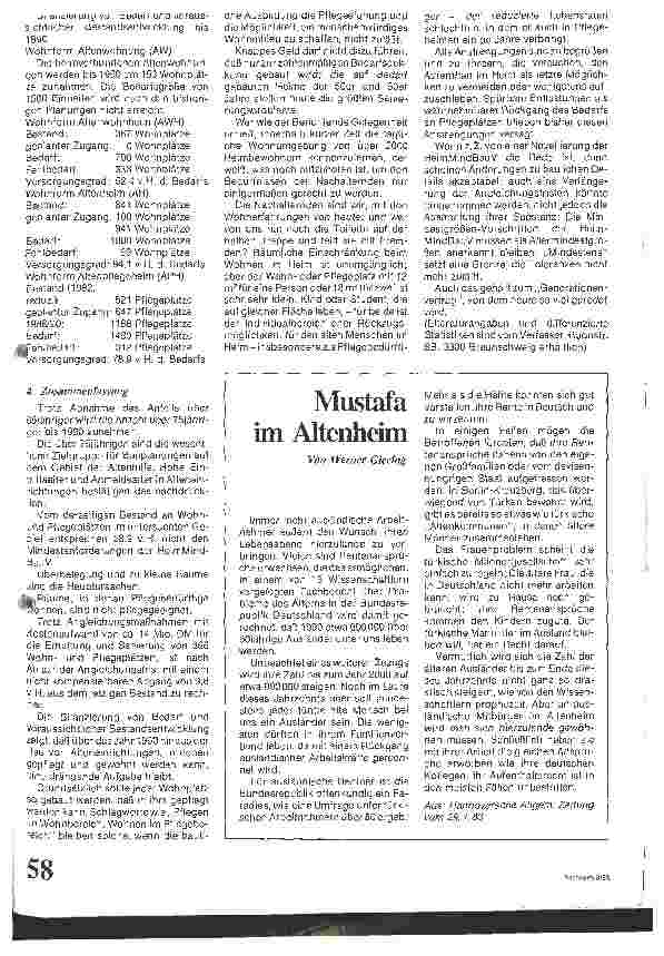 Vorschauseite 5: Heimplatzanalyse für Braunschweig Auswirkung der HeimMindBau V auf den Bestand an Wohnplätzen