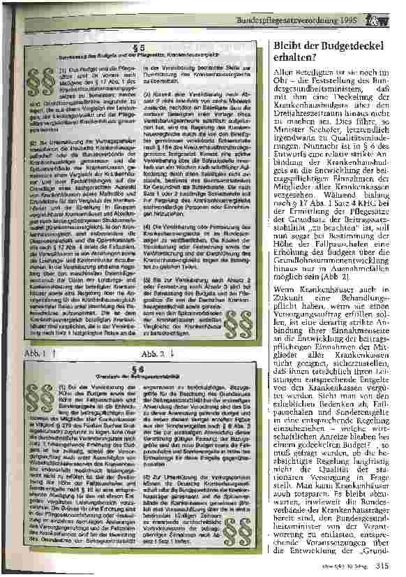 Vorschauseite 4: Bundespflegesatzverordnung 1995 Anspruch und Wirklichkeit