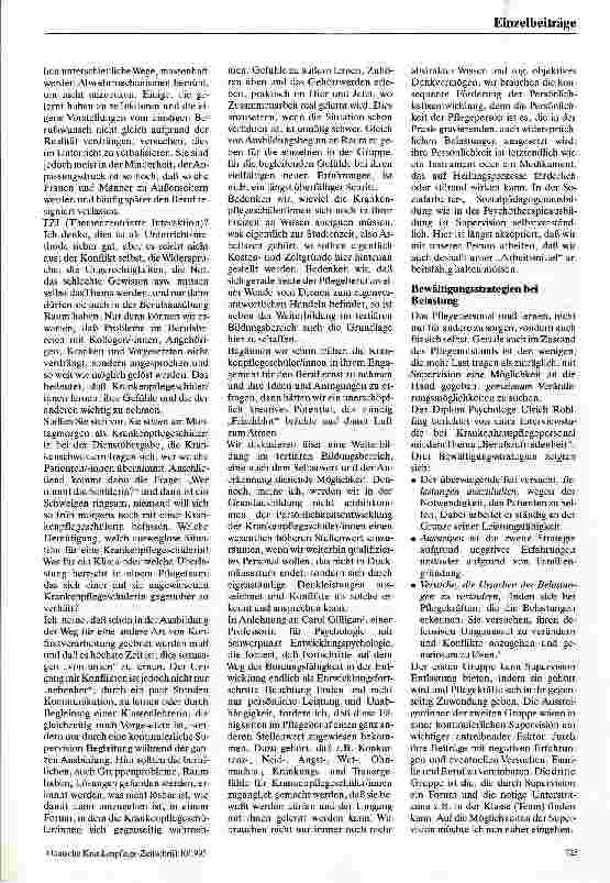 Vorschauseite 3: Ausbildung zum Pflegenot-Stand? Ein Plädoyer für ausbildungsbegleitende Supervision