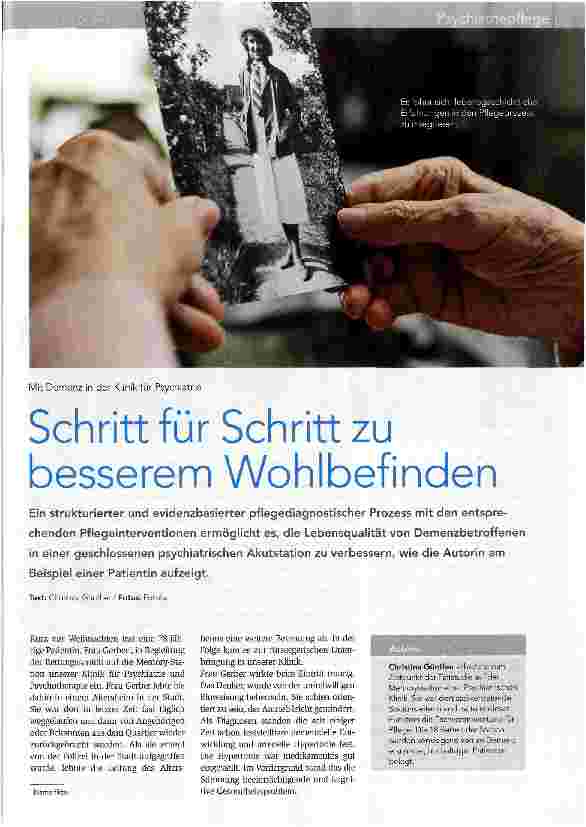 Vorschauseite 1: Schritt für Schritt zu besserem Wohlbefinden