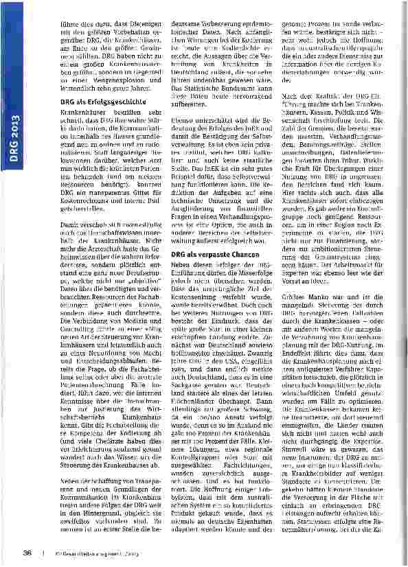 Vorschauseite 3: Zehn Jahre DRG