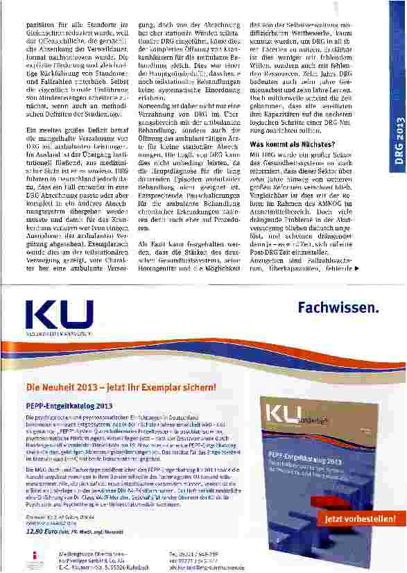 Vorschauseite 4: Zehn Jahre DRG