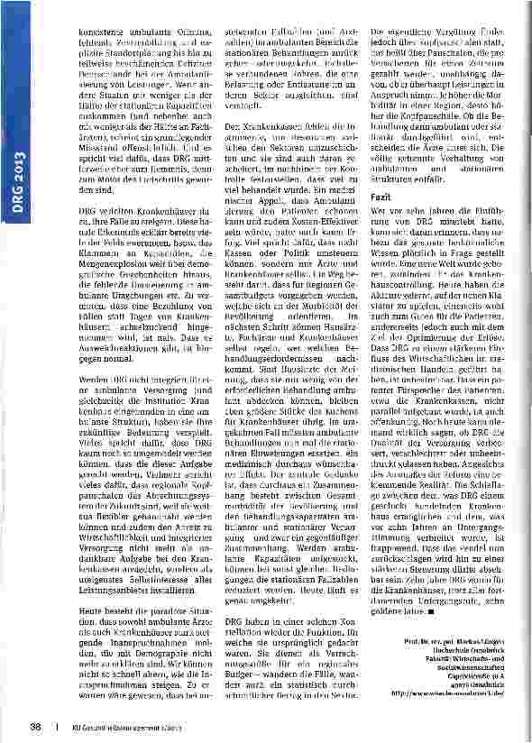 Vorschauseite 5: Zehn Jahre DRG