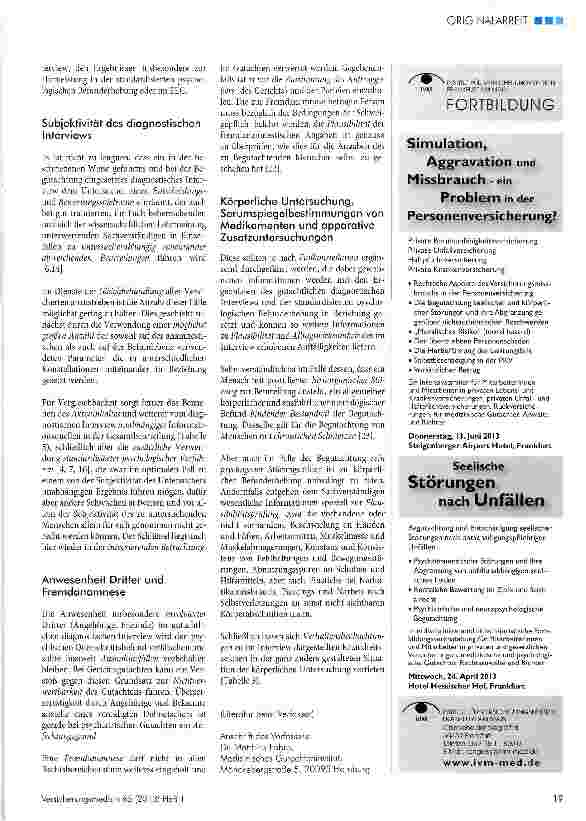 Vorschauseite 6: Das diagnostische Interview in der psychiatrisch psychotherapeutischen Begutachtung