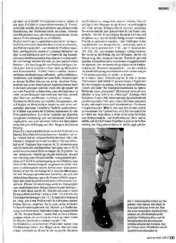 Vorschauseite 2: Mobile Kinetik-Sensoren in der Orthopädietechnik