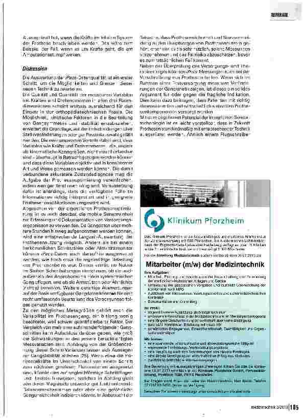 Vorschauseite 4: Mobile Kinetik-Sensoren in der Orthopädietechnik