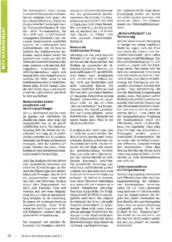 Vorschauseite 2: Auge in Auge mit dem MDK