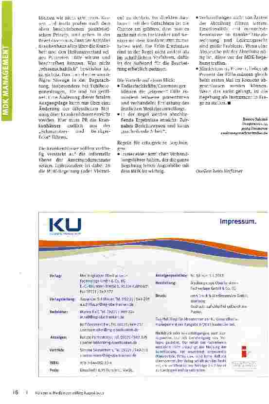 Vorschauseite 4: Auge in Auge mit dem MDK