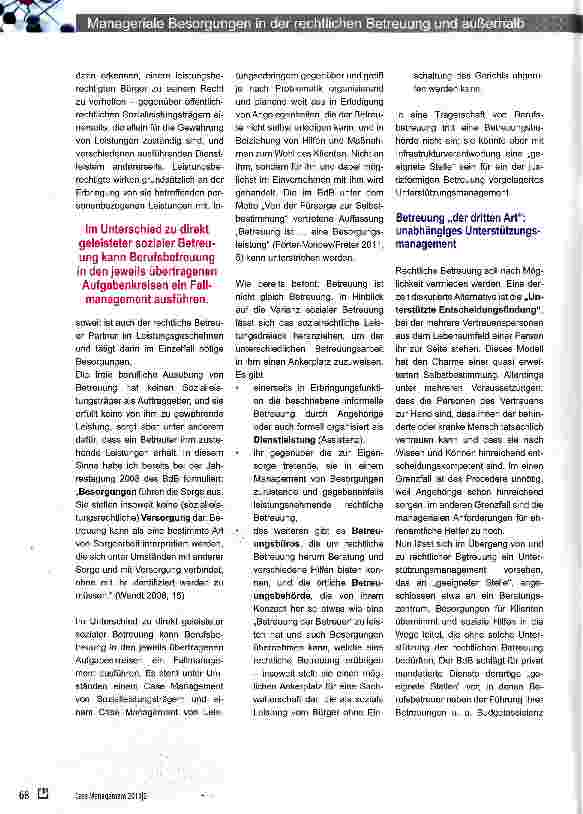 Vorschauseite 5: Manageriale Besorgungen in der rechtlichen Betreuung und außerhalb