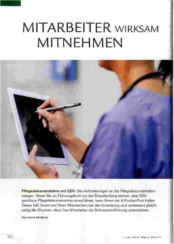Vorschauseite 1: MITARBEITER WIRKSAM MITNEHMEN