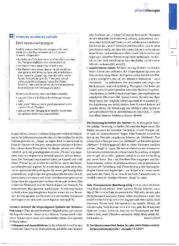 Vorschauseite 4: Mit Schmerz gegen Schmerz