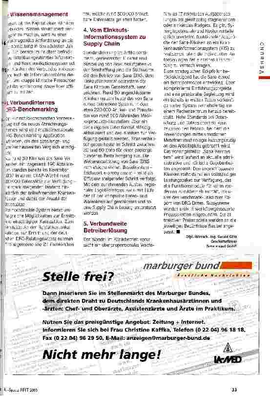 Vorschauseite 2: Any time - any place IT-Strategie eines privaten Klinikverbundes