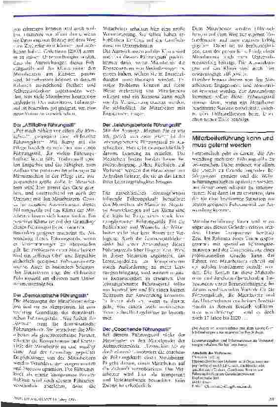 Vorschauseite 3: Flexible Führungskräfte sind erfolgreicher