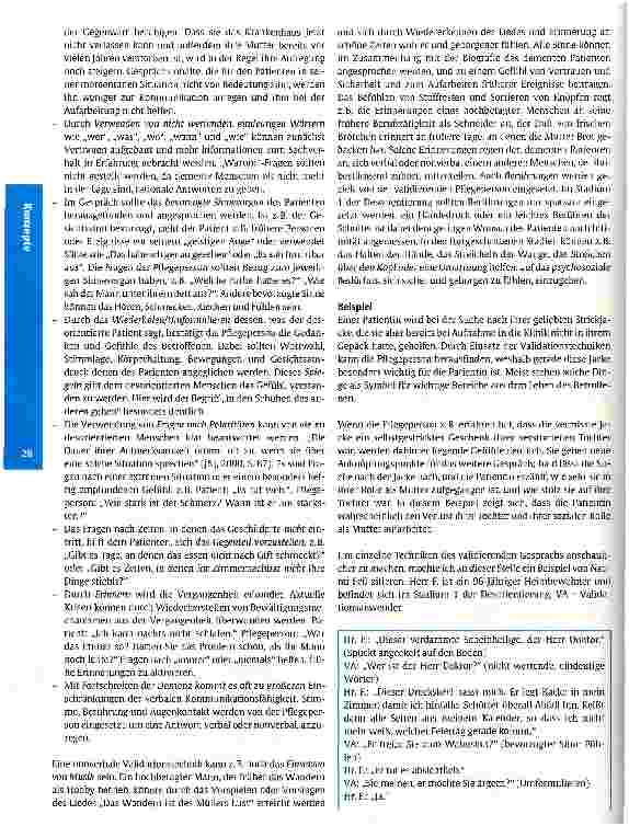 Vorschauseite 6: Validation in der Pflege dementer Patienten