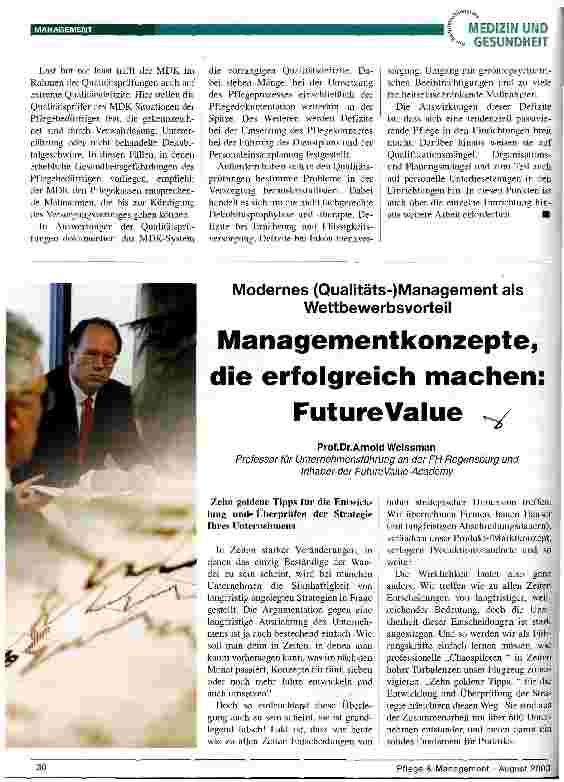 Vorschauseite 1: Managementkonzepte, die erfolgreich machen: Future Value Modernes (Qualitäts-)Management als Wettbewerbsvorteil