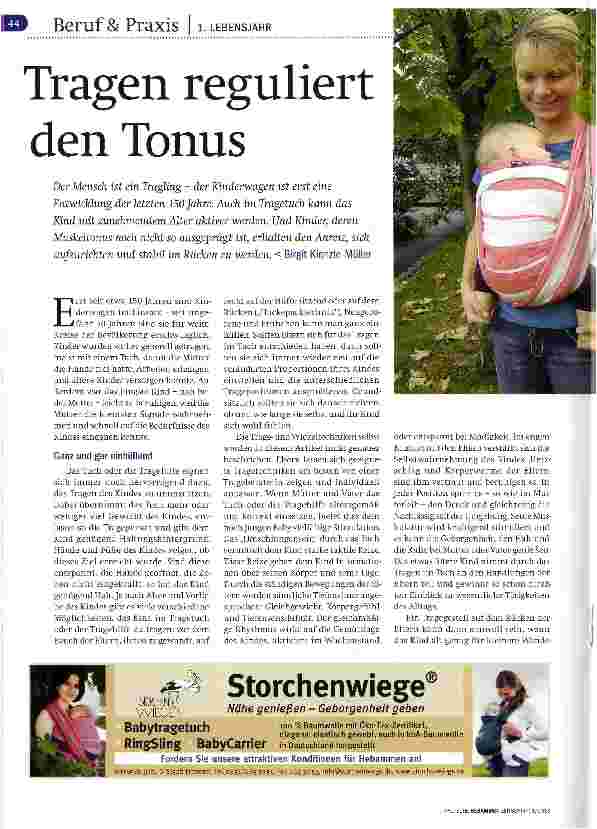 Vorschauseite 1: Tragen reguliert den Tonus