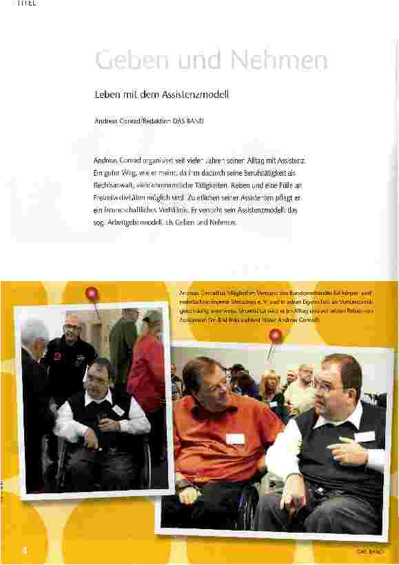 Vorschauseite 1: Geben und Nehmen