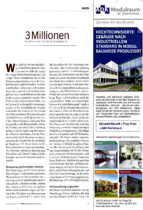 Vorschauseite 2: Krankenhausbau nach dem Lego-Prinzip