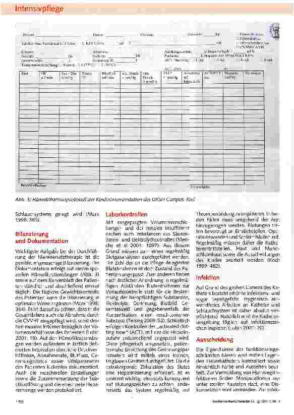 Vorschauseite 3: Pflege bei Nierenersatztherapie am Beispiel der kontinuierlichen venovenösen Hämofiltration (CVVHF)