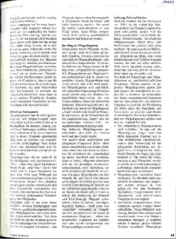 Vorschauseite 2: Einführung und Anwendung von Pflegediagnosen 1. Teil: Beweismaterial zur Leistungsberechnung