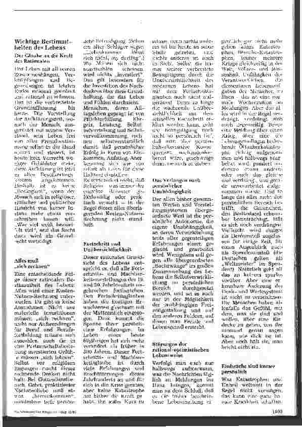 Vorschauseite 2: Religiöse Bedürfnisse haben nicht nur Todkranke
