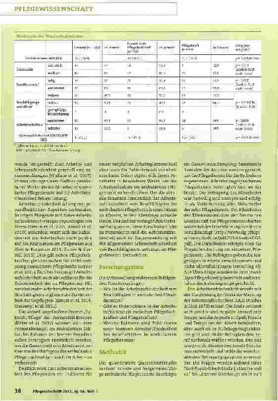 Vorschauseite 3: Arbeitszufriedenheit des Pflegepersonals im ambulanten Pflegesektor