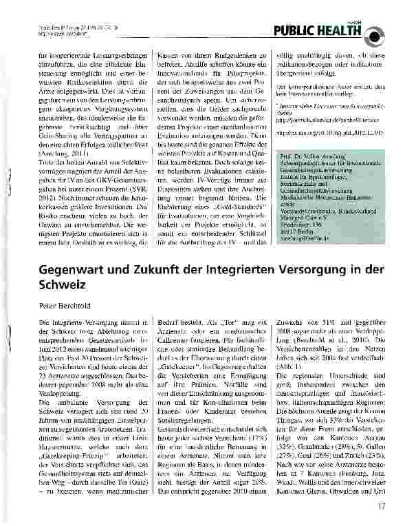 Vorschauseite 3: Erfolgskriterien für die indikationsbezogene Integrierte Versorgung