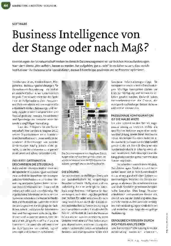 Vorschauseite 1: Business Intelligence von der Stange oder nach Maß?