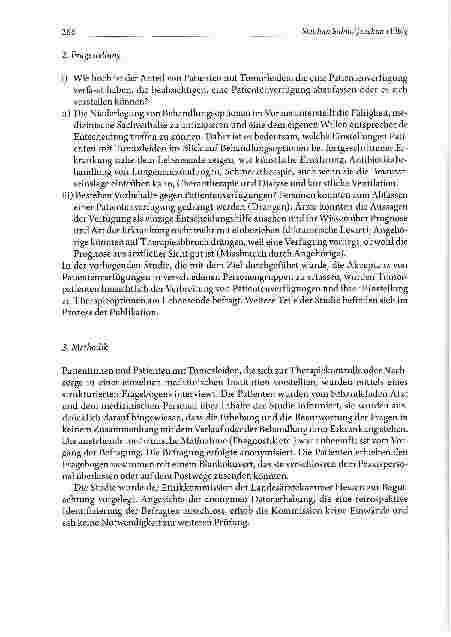 Vorschauseite 4: Nach dem Gesetz: Akzeptanz und Verbreitung von Patientenverfügungen bei Tumorpatienten