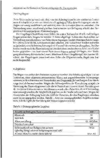 Vorschauseite 5: Nach dem Gesetz: Akzeptanz und Verbreitung von Patientenverfügungen bei Tumorpatienten