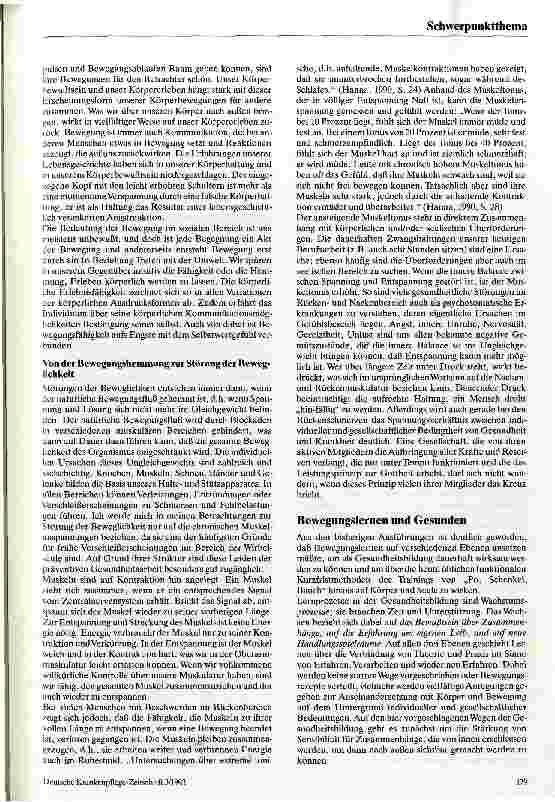 Vorschauseite 4: Körperund Bewegungsbildung - Bestandteile der Gesundheitspflege