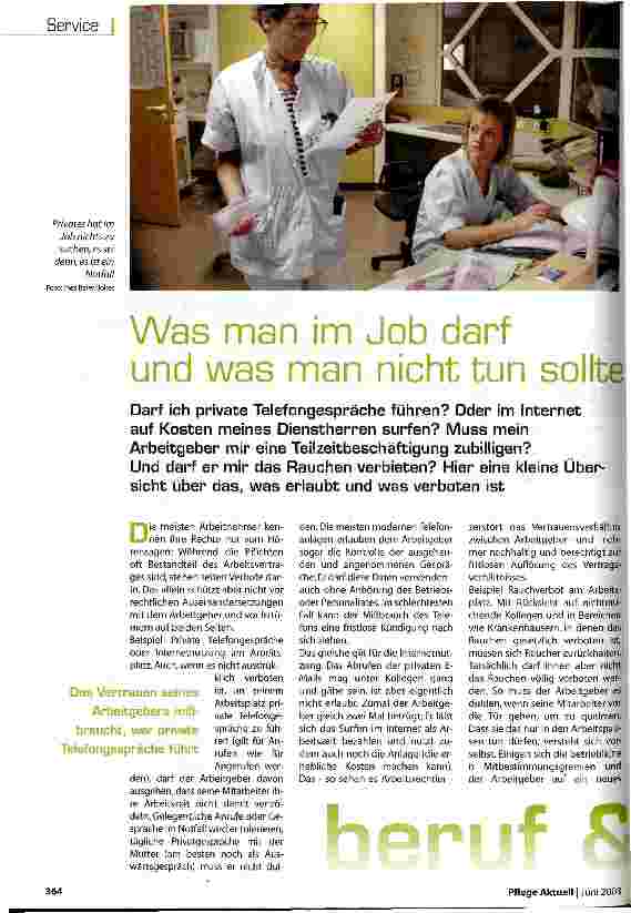 Vorschauseite 1: Was man im Job darf und was man nicht tun sollte