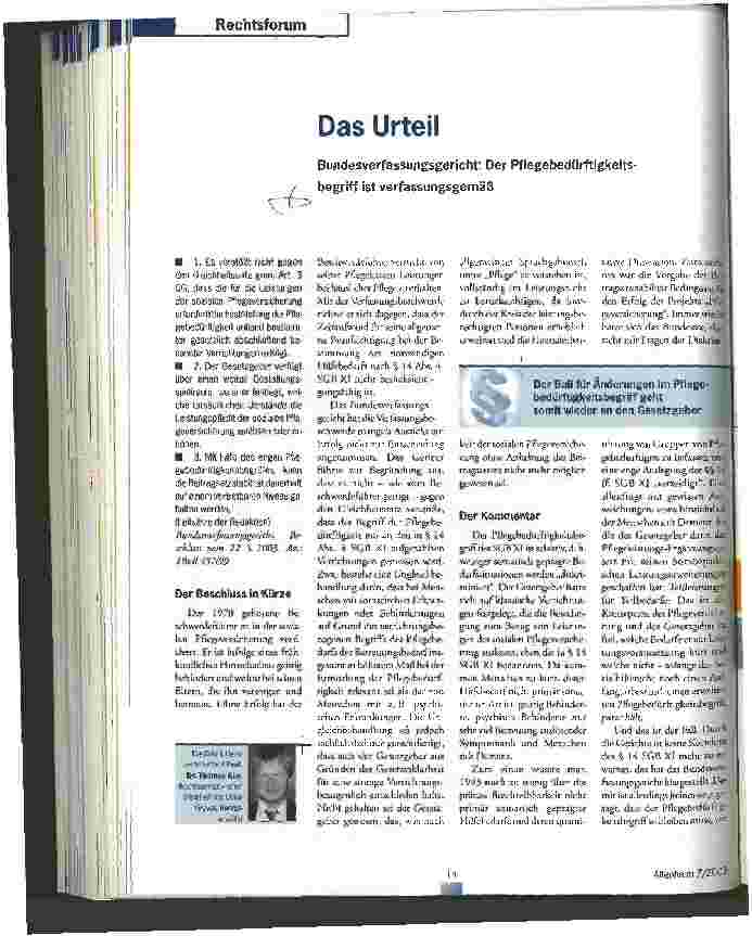 Vorschauseite 1: Das Urteil