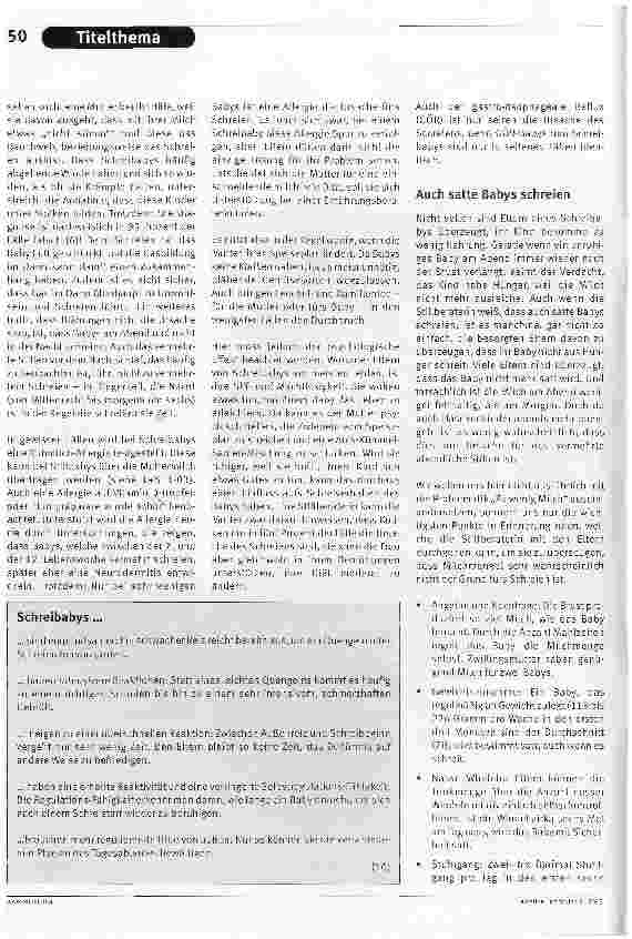 Vorschauseite 3: Kleiner Schreihals mit besonderen BedürfnissenEltern von Schreibabys brauchen liebevolle Unterstützung