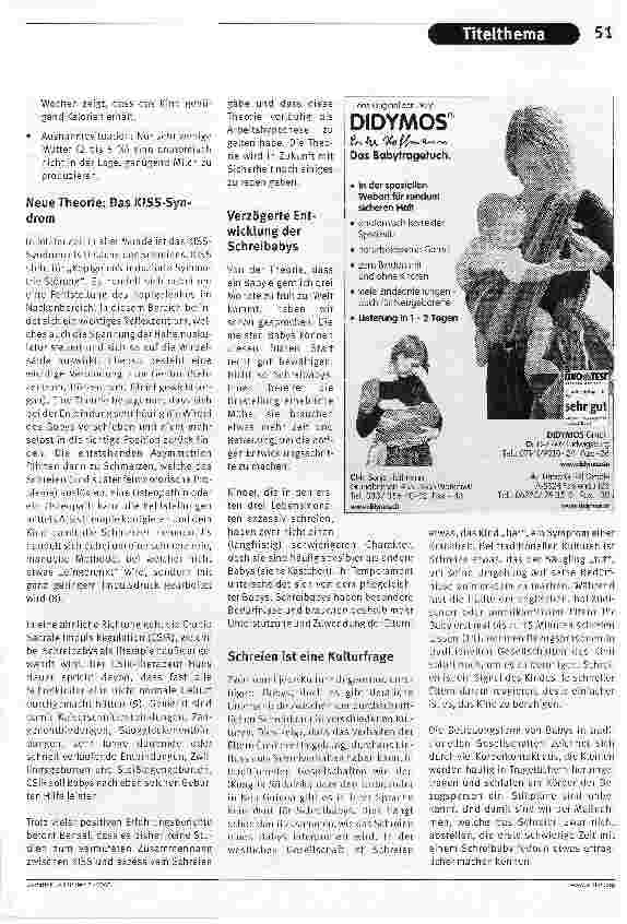 Vorschauseite 4: Kleiner Schreihals mit besonderen BedürfnissenEltern von Schreibabys brauchen liebevolle Unterstützung