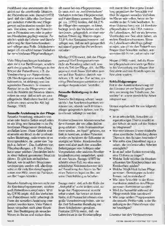 Vorschauseite 4: Sexualität und das Bild der Pflegepersonen: Madonna, Hexe, Hure, Schwuler, Versager Faktoren der Entstehung