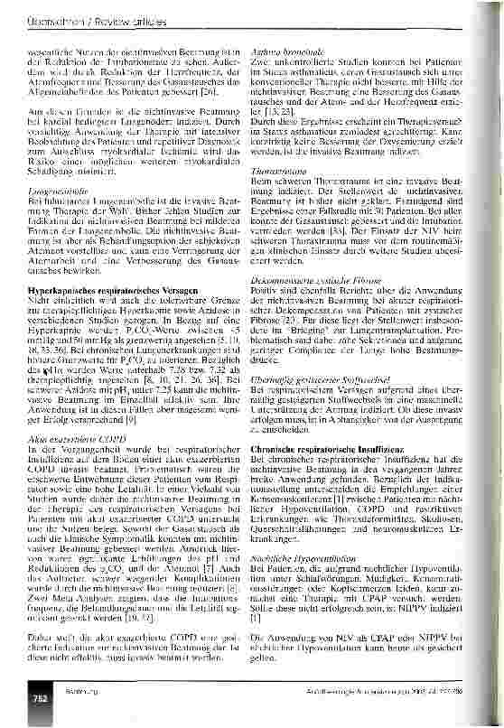 Vorschauseite 6: Indikation zur Beatmung neu überdacht (CME 11/o3)
