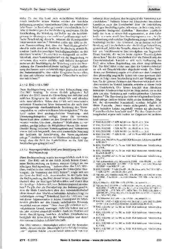 Vorschauseite 2: Der Gesamtvertretungsbedarf - eine zulässige Kategorie des Befristungsrechts?