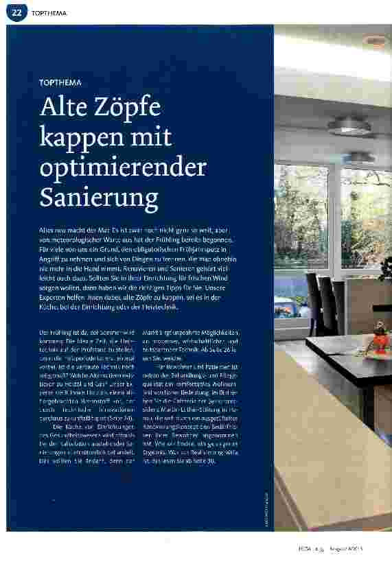 Vorschauseite 1: Alte Zöpfe kappen mit optimierender Sanierung