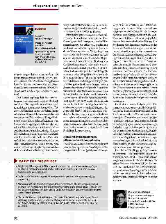 Vorschauseite 3: Stationsleitungen - ein Auslaufmodell?