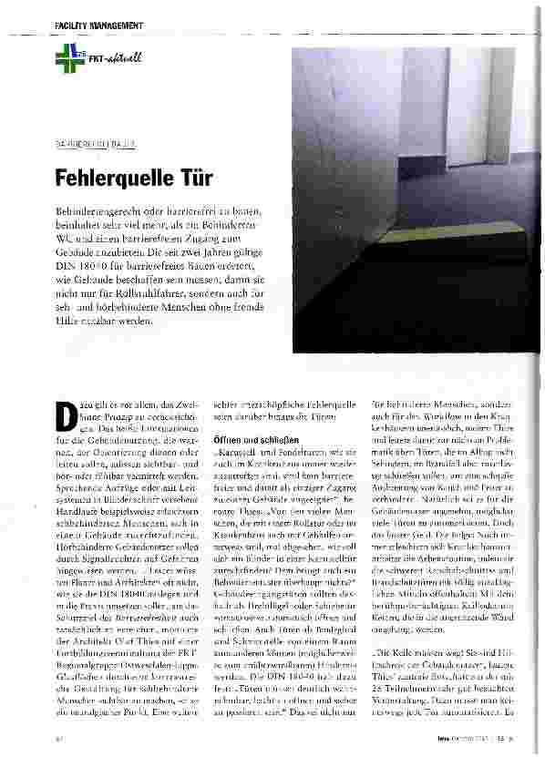 Vorschauseite 1: Fehlerquelle Tür