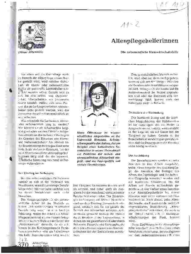 Vorschauseite 1: Altenpflegehelferinnen