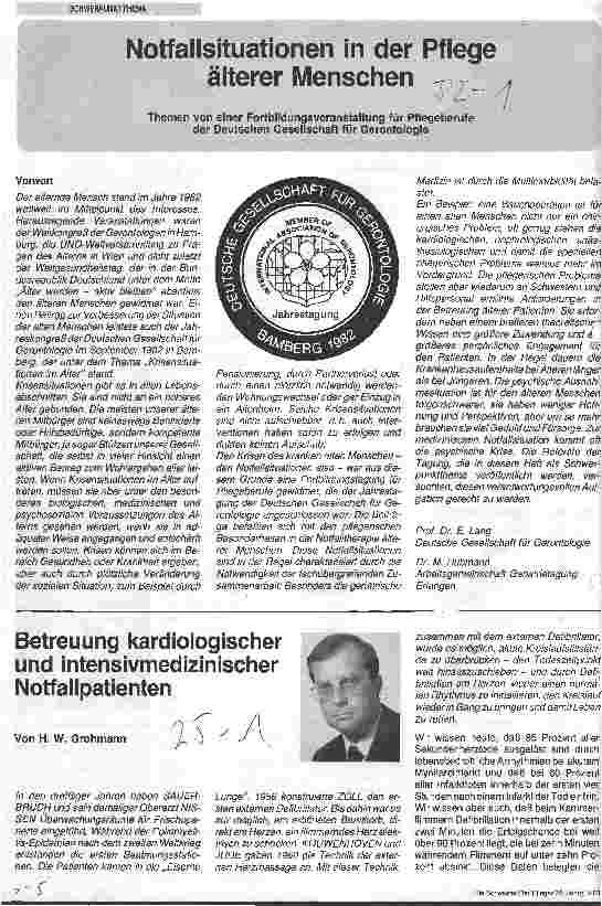 Vorschauseite 1: Betreuung kardiologischer und intensivmedizinischer Notfallpatienten