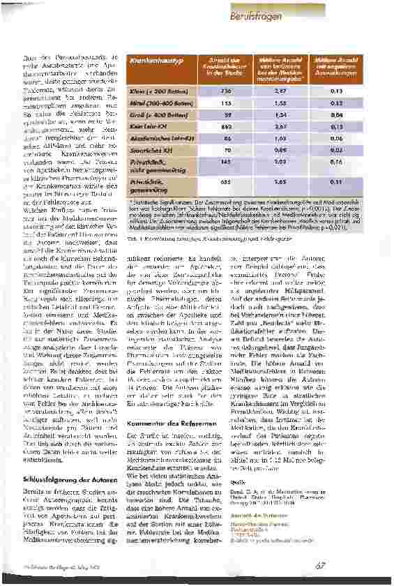 Vorschauseite 2: Irrtümer bei der Verabreichung von Medikamenten in US-amerikanischen Krankenhäusern