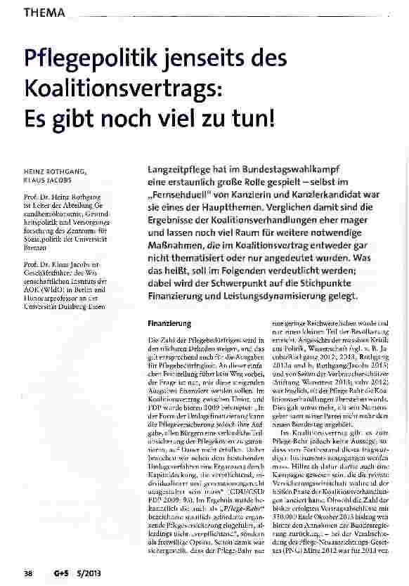 Vorschauseite 1: Koalitionsvertrags: Es gibt noch viel zu tun!