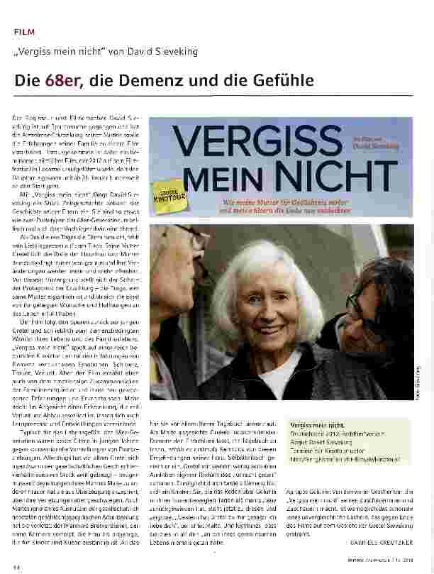 Vorschauseite 1: Die 68er, die Demenz und die Gefühle