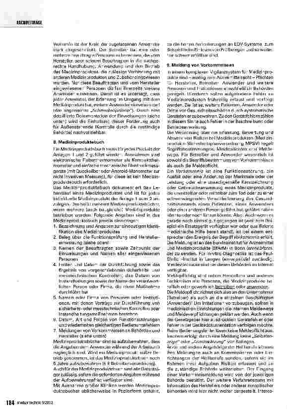 Vorschauseite 6: Medizinprodukte sicher betreiben und anwenden