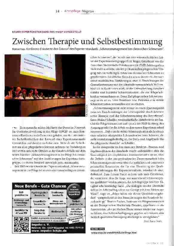 Vorschauseite 1: Zwischen Therapie und Selbstbestimmung